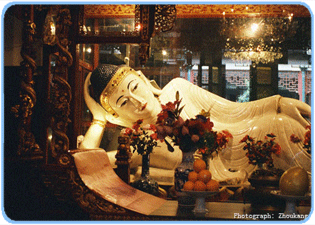 Im Jade Buddha Tempel in Shanghai